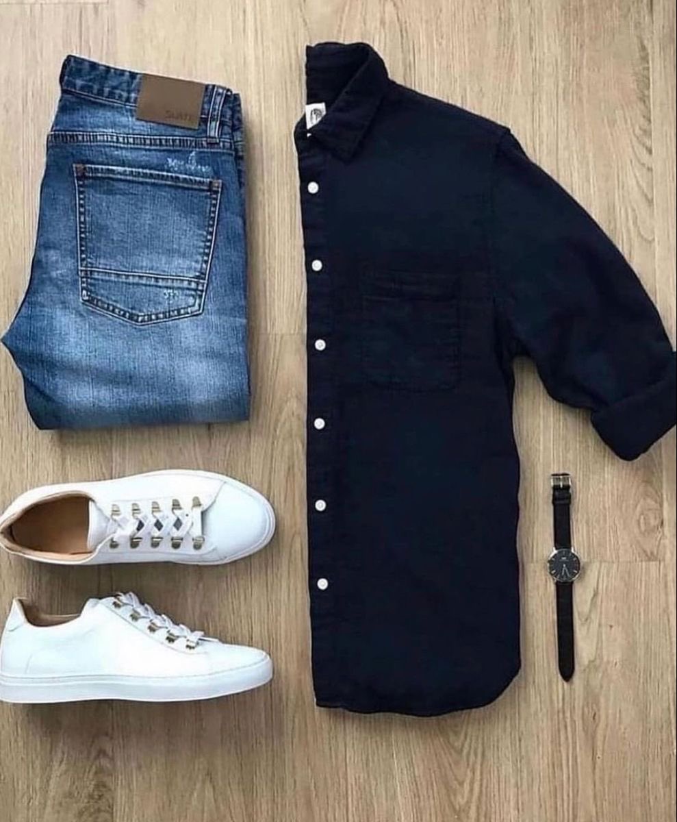 Sexy Outfit Combo 🖤+💙