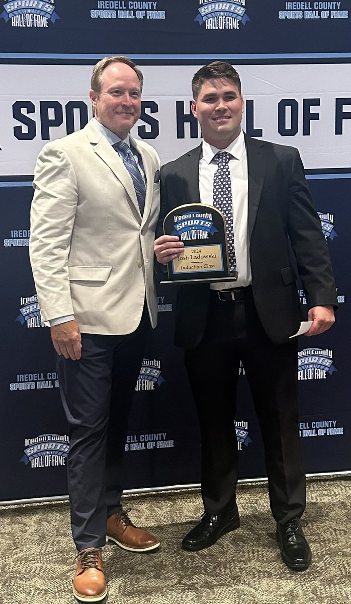 Rob McNeely (@coachmcneely) on Twitter photo What a night for <a href="/joshladowski/">Josh Ladowski</a> for his induction into the Iredell Co. Hall of Fame. Congrats also to @LNHS_Athletics on getting their first athlete into the Hall! What a night for <a href="/joshladowski/">Josh Ladowski</a> for his induction into the Iredell Co. Hall of Fame. Congrats also to @LNHS_Athletics on getting their first athlete into the Hall!