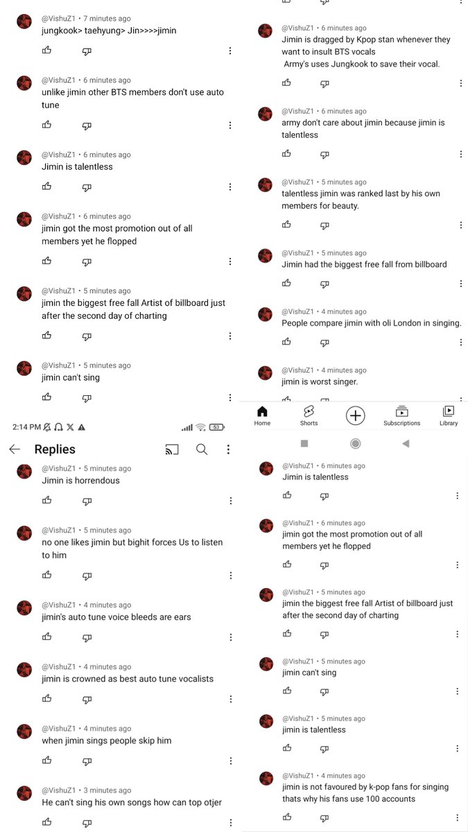 Mass Report this yt account, they kept harassing 🐥in the comments section. Report under: 1. Harassment and cyberbullying 📌youtube.com/@vishuz1?si=mT…