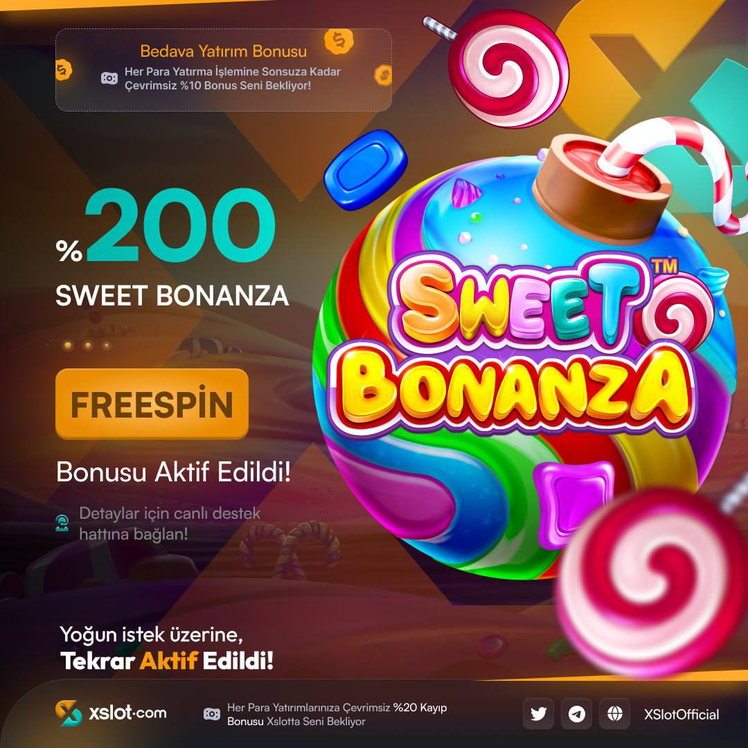 🔥 Yoğun İstek Üzerine Tekrar Aktif Edildi! 🔥 👑 %200 SWEET BONANZA FREESPIN BONUSU 👑 🍬Yatırımını Yap, Xslot.com Farkıyla, 🍬Sweet Bonanza Oyununda Geçerli 🍬%200 Free Spin Bonusunu Al! ⚡️ Giriş ➡️ cutt.ly/xslotcom #xslot #xslotgiriş #denemebonusu