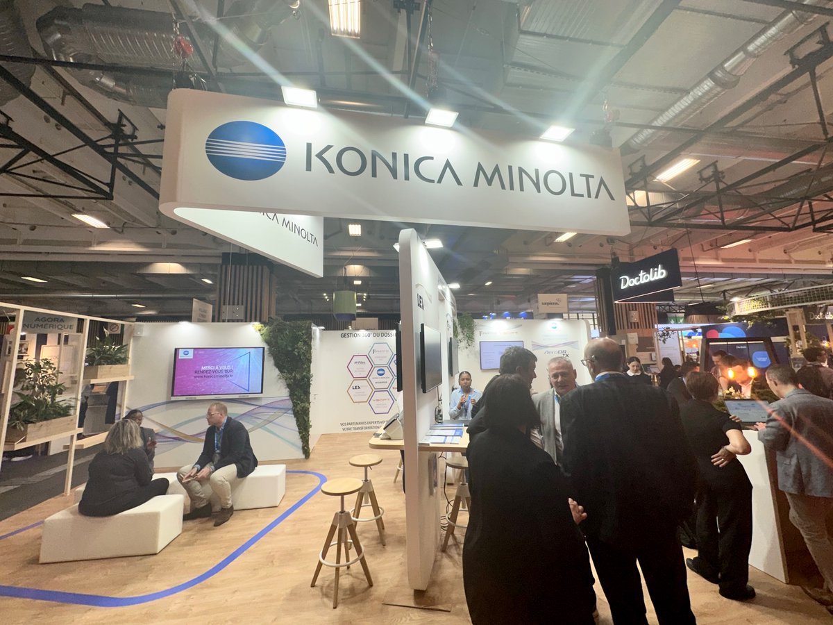 Nous sommes au salon 
@SantExpo avec @KonicaMinoltafr  !

Dans quelques minutes nous prenons la parole sur le sujet :

Optimisez la performance de votre DPI. Et si vous sécurisiez vos dossiers patients en toute simplicité ?

📍 Rendez-vous Stand L20,  Hall 7.2

#santé #SantExpo