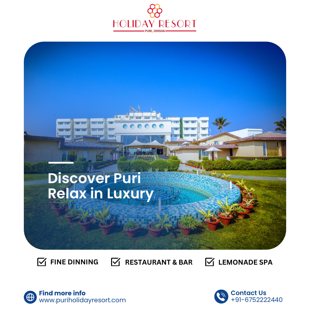 Holidayresort11's tweet image. Discover Puri, Relax in Luxury at Holiday Resort Puri! 

For Enchanting Reservations, Dial:
📞 06 752 222 440
🌐 Explore More: puriholidayresort.com
📧reservation@puriholidayresort.com

#BookYourStay #HolidayResortPuri #VisitPuri #ExploreOdisha #IncredibleIndia #TravelIndia