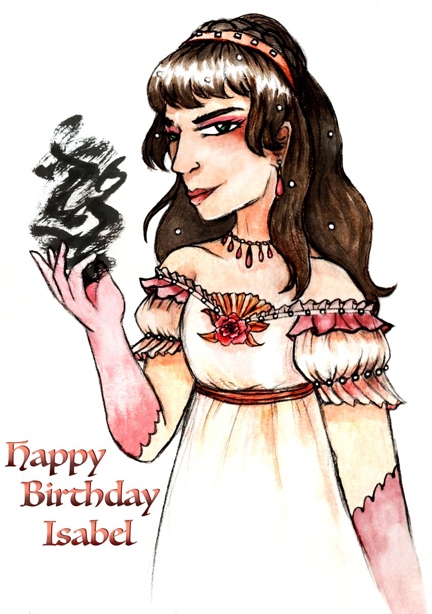 DnDSnapshots's tweet photo. Birthday gift for @raspbellie of her power-hungry belle of the ball npc, Katherine York.
#DnD #RegencyAndRuin #Warlock #MyArt https://t.co/CWrL4cwGEe