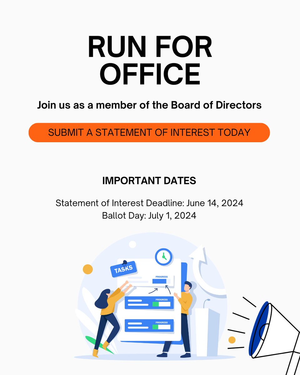 Become a leader in your project management community by running for the SNEC-PMI Board of Directors. Your skills and abilities can make a difference in shaping our chapter's future.

📅 Submit your Statement of Interest by June 14th!

snec-pmi.org/Elections

#Leadership #SNECPMI