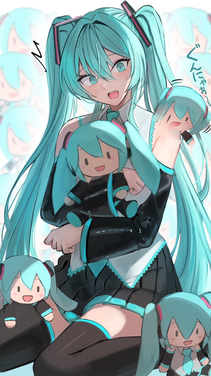 増殖する初音ミク
 #初音ミク #イラスト