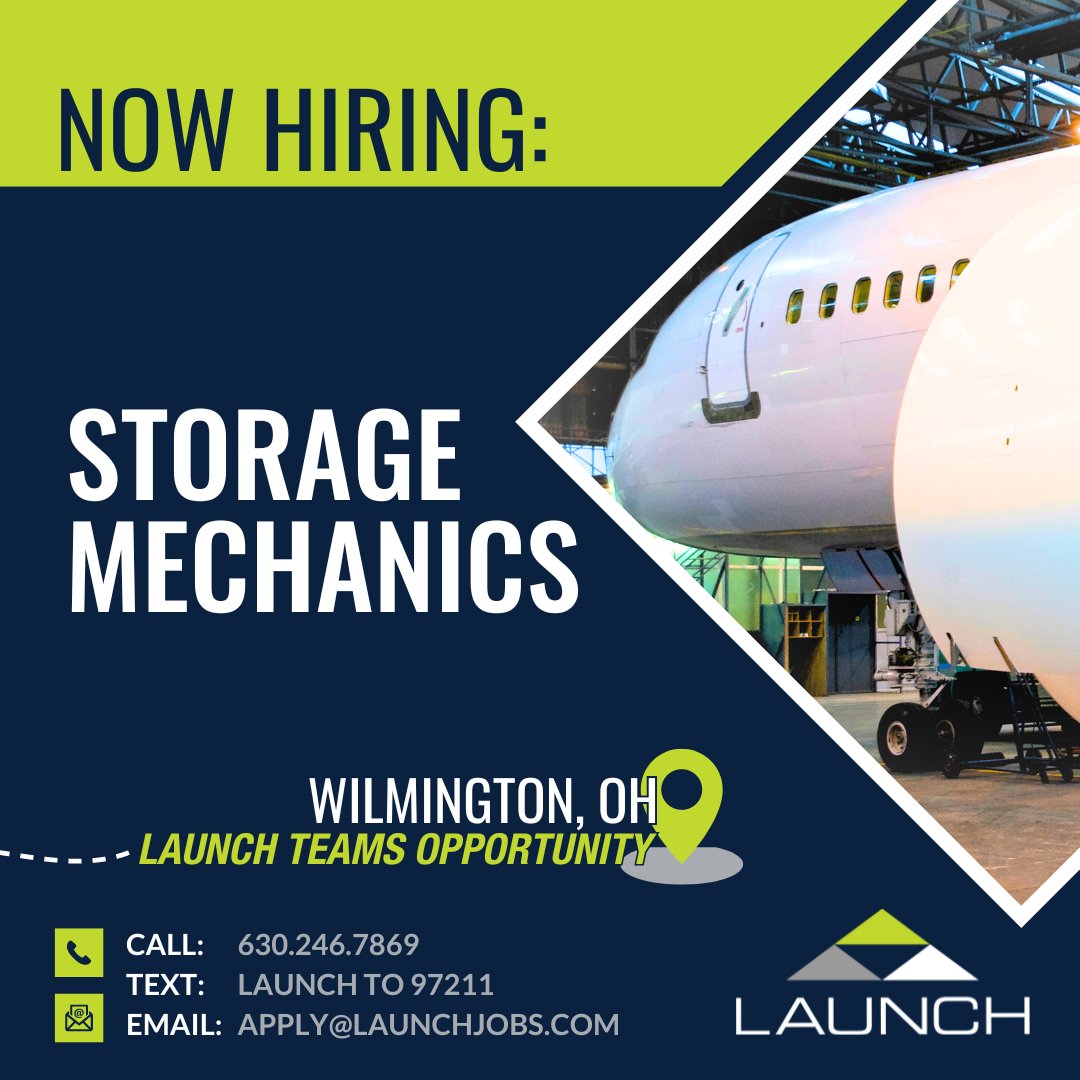 APPLY FROM OUR WEBSITE:
launchtws.com/jobs/?category…

#GoWithLAUNCH #weleadwepartnerwecare #structures #mechanics #technicians #avionics #interiors #install #maintenance #repair #overhaul #sheetmetal #aerospace #aircraft #aviationjobs #commercialaircraft #composites #aviationjobs