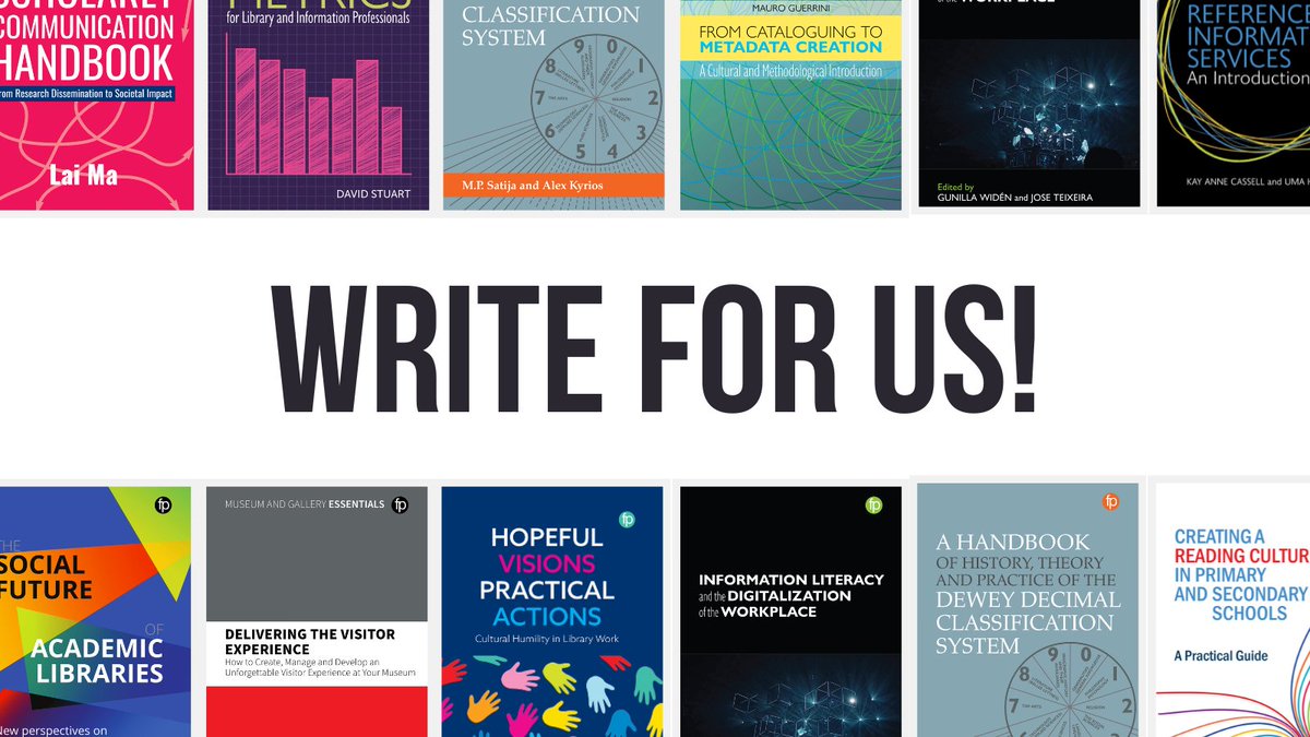 facetpublishing's tweet photo. Have you got a great idea for a book that you want to write?
We are currently open for submissions and looking for new authors and editors interested in publishing in the information, knowledge and heritage disciplines ✍️
Contact us today https://t.co/ST19Miokgc https://t.co/nF4jicyCBN