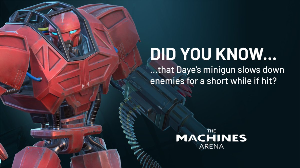 Did you know that Daye's minigun slows down enemies for a short while if they're hit? 🔥 How does that info help your strategy, TMA fam? 🤔