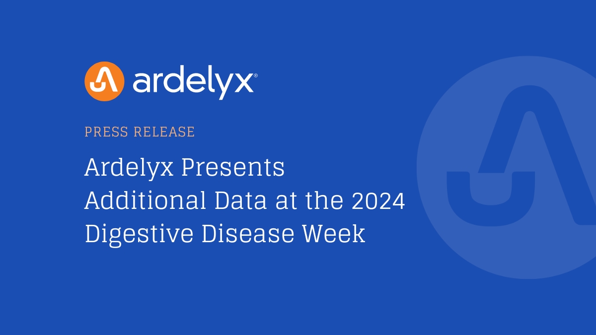 Today we announced that Ardelyx presented additional data at the 2024 @DDWMeeting, currently taking place in Washington, D.C. Learn more: ow.ly/aO5550ROE2z #DDW2024