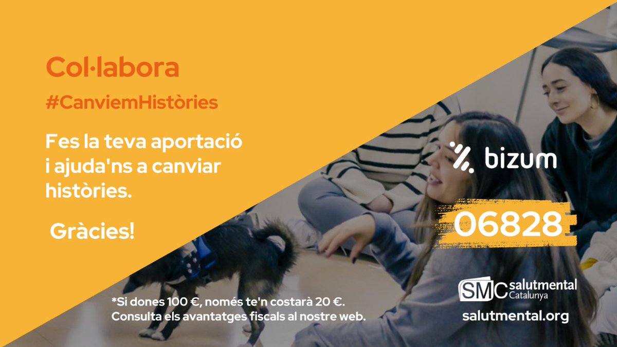 ⚠️ El 14% de les persones joves té un problema de salut mental.
💪 Gràcies a la teva col·laboració, podem canviar històries com la de l’Elsa. Ens ajudes a seguir fent-ho possible? Col·labora 👉salutmental.helpbysc.com
📱 També pots fer un Bizum al 06828! GRÀCIES!
#CanviemHistòries
