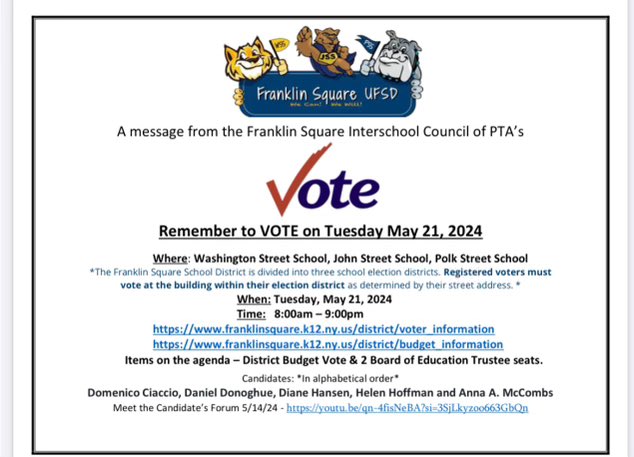 Polk St PTA Franklin Square tweet media