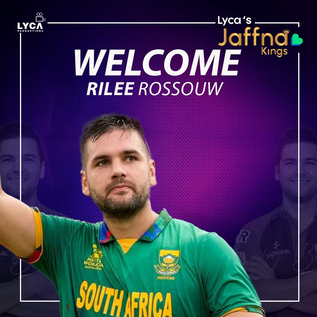 #LPL2024 | Rilee Rossouw 🇿🇦🏏
Sold to Jaffna Kings 
<a href="/Rileerr/">Rilee Rossouw</a>
#LankaPremierLeague2024 #LPLAuction #LankaPremierLeague2024Auction #monaratv