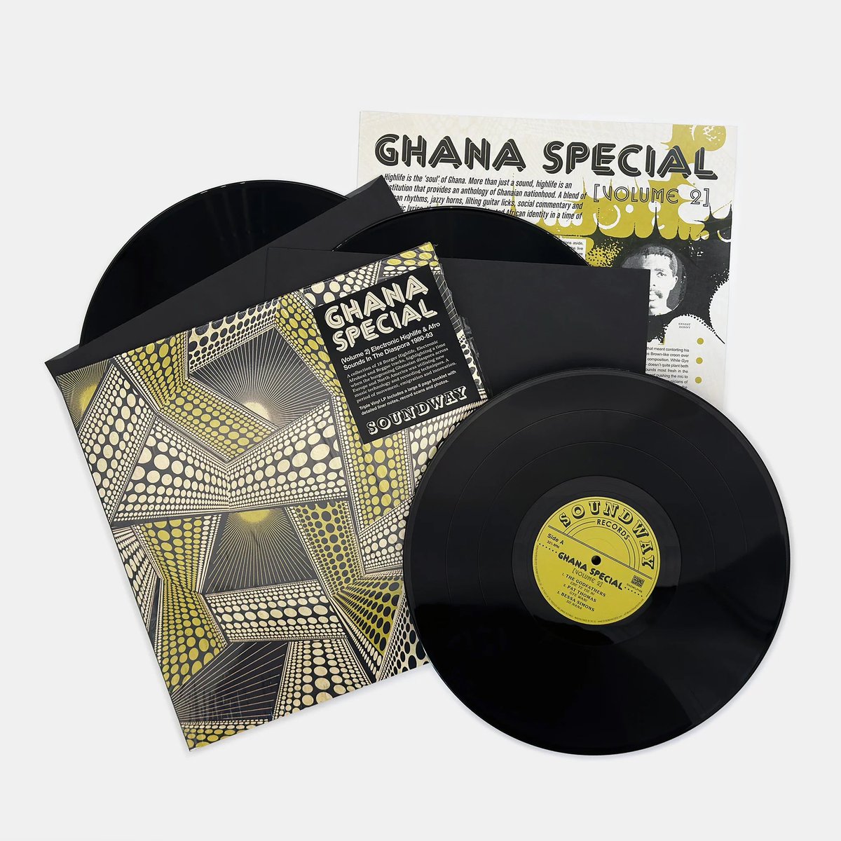 If the narrative around vinyl prices is that £35 - £45 is the new norm for a single LP in 2024 as many labels would have you believe & we should all put up or shut up then how come you can get stunning items like this just released Ghana Special TRIPLE LP on Soundway for just £25