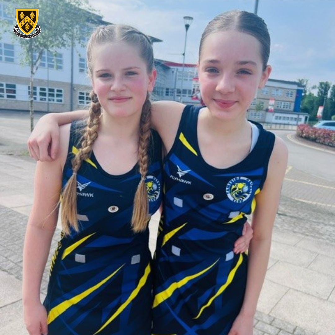 Second Years Anabelle Whereat & Lucy Barker were delighted to win the Greater Manchester County #Netball Development Division with their U13 @TamesideNC teammates. Following some strong performances they qualified for the final in which they defeated Rochdale Netball Club 33-29.
