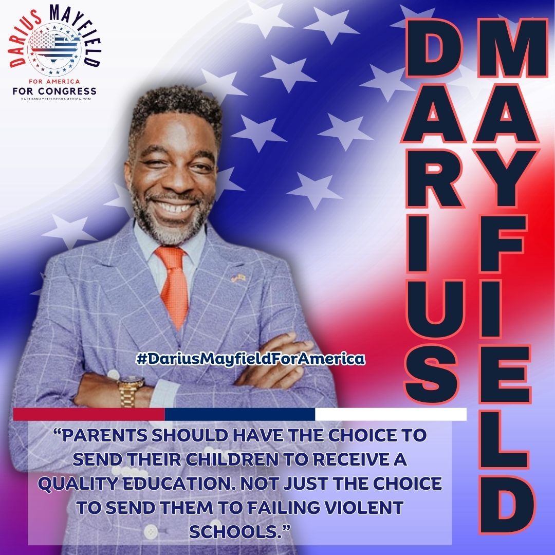 Unrestricted access to quality education for ALL Americans is essential! It's time to retire the past and elect leaders ready to put Americans and #AmericaFirst 🇺🇸 A vote for Darius is a vote for America and common sense. Dariusmayfieldforamerica.com #BeAmerican #OurTimeToRun