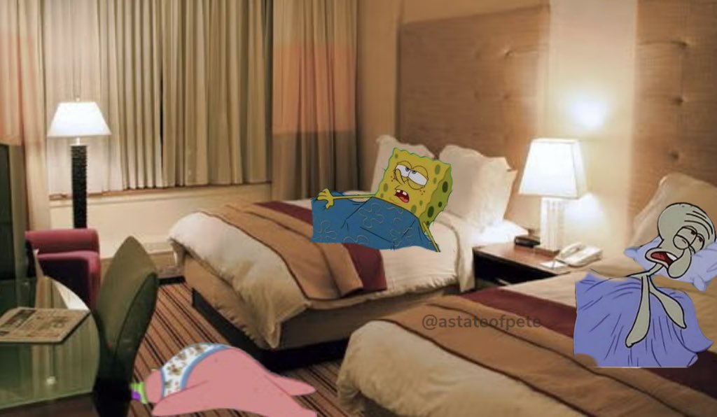 When you get back from the function and your whole body hurts