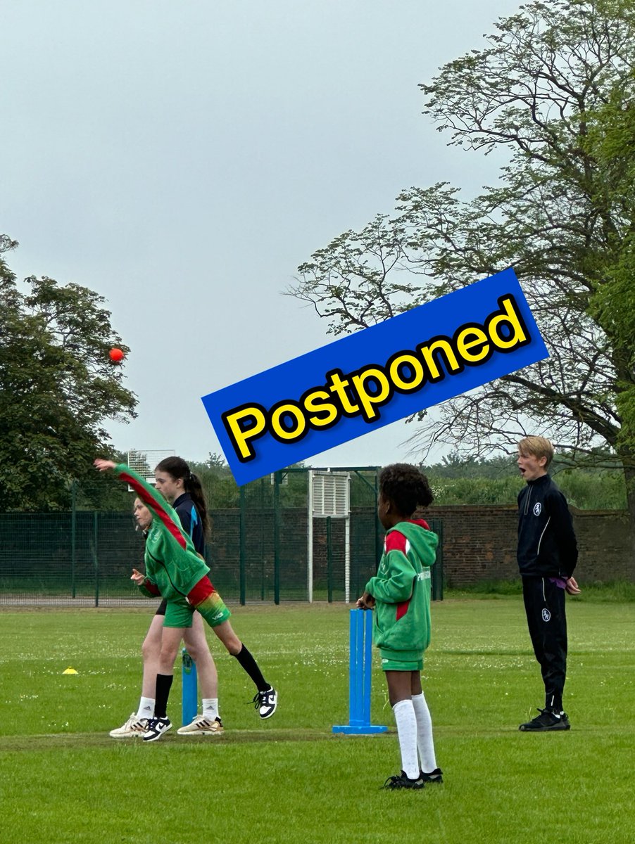 Well we had a great start to the Girls yr 5&amp;6 Cricket tournament! Sadly the great British weather failed us and the afternoons fixtures have been rained off 

See you all on Thursday!