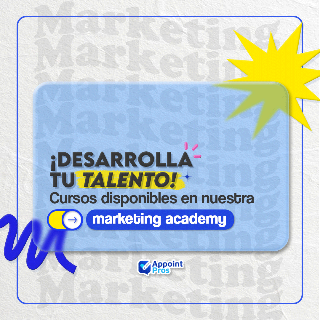 AppointPros's tweet photo. 🔍¿En búsqueda de una nueva carrera? ¡Talvez el marketing digital sea tu área! Conoce nuestros cursos disponibles en nuestra Marketing Academy aquí: https://t.co/UVKmrm51WG https://t.co/Vewfep5aCL