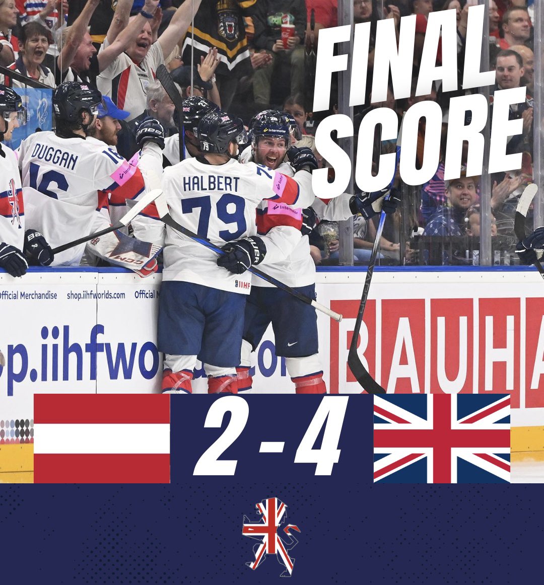 TeamGBicehockey's tweet photo. GB WIN 🎉 https://t.co/YNVTcVBC4B