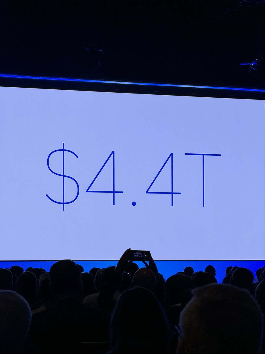 IBM CEO <a href="/ArvindKrishna/">Arvind Krishna</a> kicks off Think 24:
-all about co-creation
-hybrid cloud + AI then quantum maturing for biz
-every half century, defining tech. Global GDP increase
-steam engine, electricity, internet 
-AI $4.4T value accrued 
-experimentation fine but deployment where
