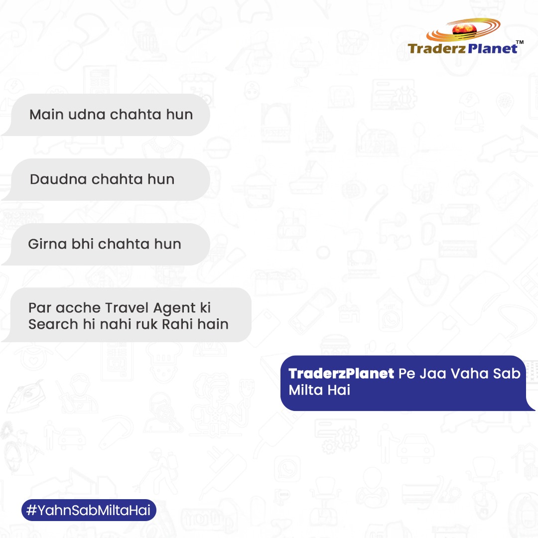 TP_Care's tweet photo. Why wait, when you can search for the best Travel Agents near you now on TraderzPlanet πͺ #YahnSabMiltaHai
#TraderzPlanet #LocalSearchEngine #SearchEngine #VocalForLocal #Fyp #SmallBusiness #MSME #LocalSuperhero https://t.co/mbiwOZoqkw