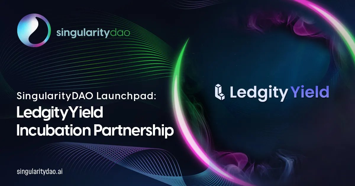 🤝 The @SingularityDAO  x @LedgityYield  Launch on the 28th of May:

SingularityDAO's DeFi expertise will elevate our game, redefining stablecoins yield generation with cutting-edge financial mechanisms & RWAs.

- @pydittlot , CEO of Ledgity Yield: 'We're reshaping finance & DeFi
