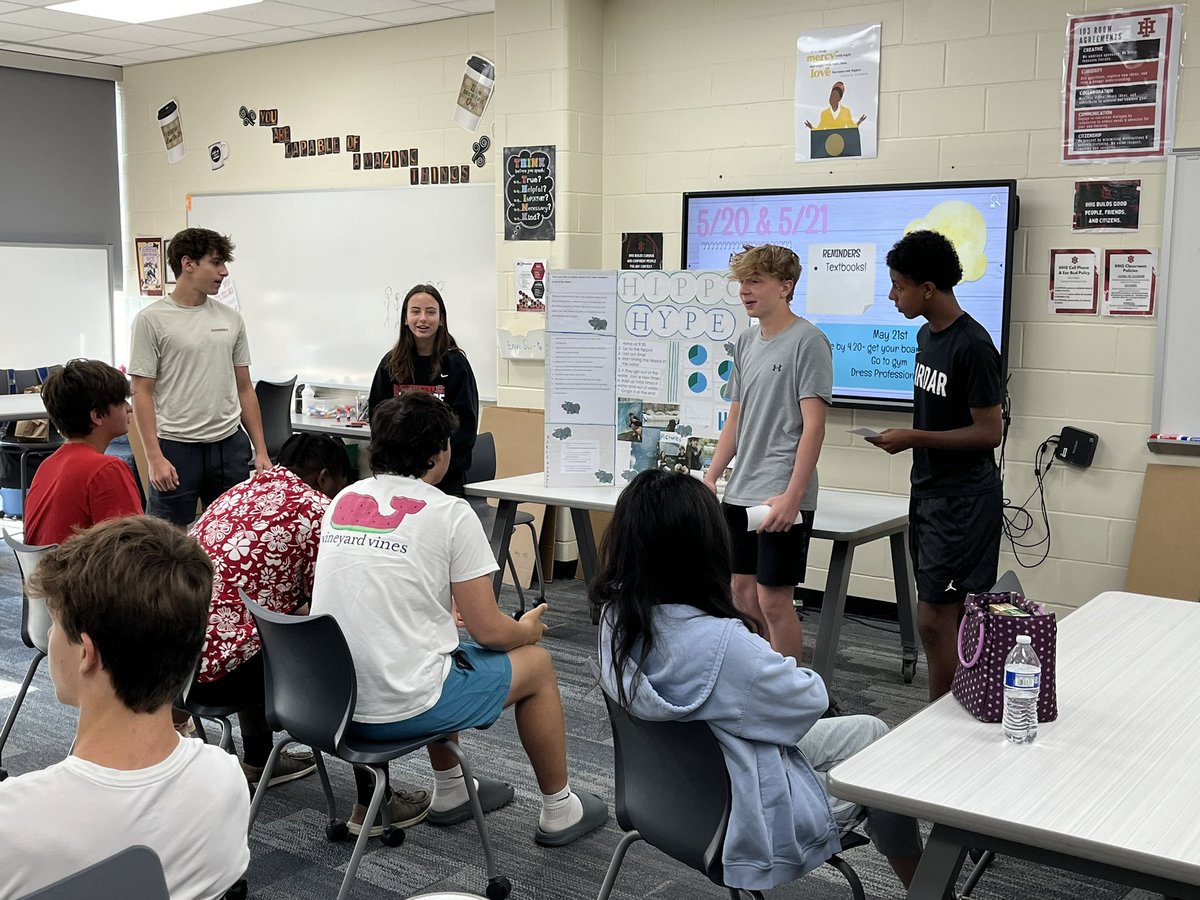 S’s in @shaferscience practicing their presentations for tonight’s Biology Capstone Evening Event! Braves Nation, come back to IHHS today at 4:30pm to see their work. Using the Design Thinking Process & the 5C’s S’s are ready to showcase their learning! @IHSchools #IHPromise
