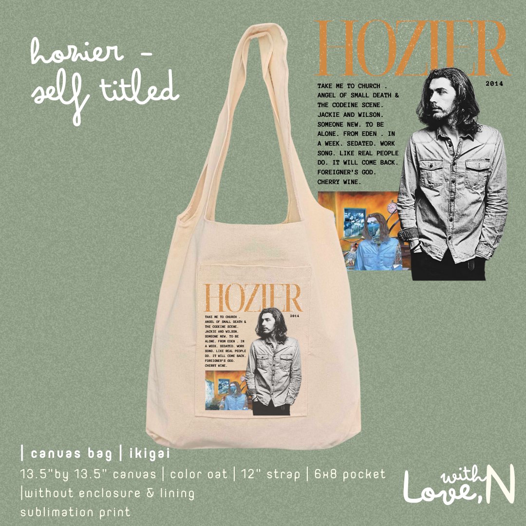 _with_love_N's tweet photo. Hozier in Manila when ?

This collection is obviously very inspired by my favorite artist of all time and my most played Hozier songs ( from self titled ) 🩶

Hozier Canvas Bag
— onhand
—   280php to 350php

ꔛ available in Shopee &amp; Tiktok
https://t.co/yQ8DVCt01O

#hozier https://t.co/lwiqex9wMf