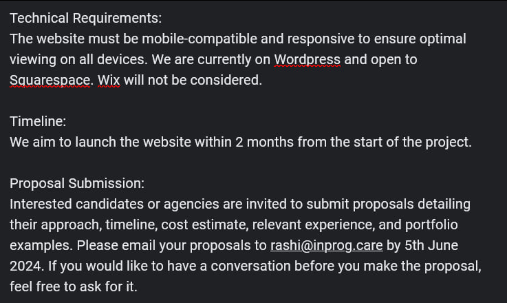 Call for Proposals: Web Design Project for The Alternative Story

Picture / Alt text has all the details of the project and how to submit.