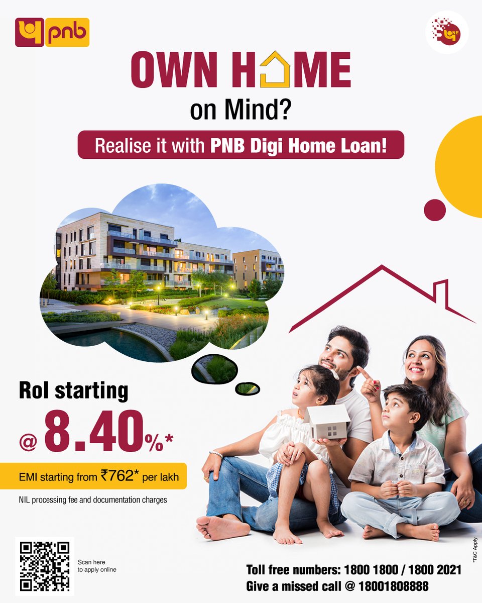 Escape the rent & build your dream home with PNB Digi Home Loan To apply online & for more information, visit digihome.pnb.co.in/pnb/hl/ #Home #Digital #Loan #Dream #PNB