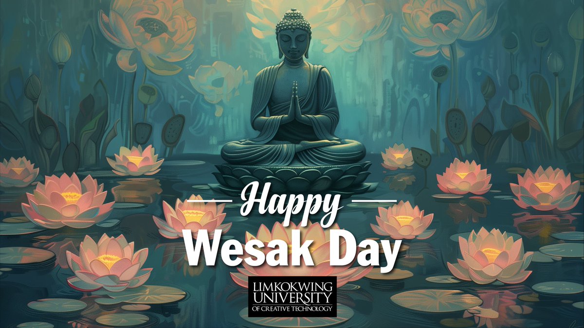 Limkokwing_MY's tweet image. Wishing a blessed Wesak Day to all Buddhist friends. 

May everyone celebrating this special day be showered with peace, prosperity and success.