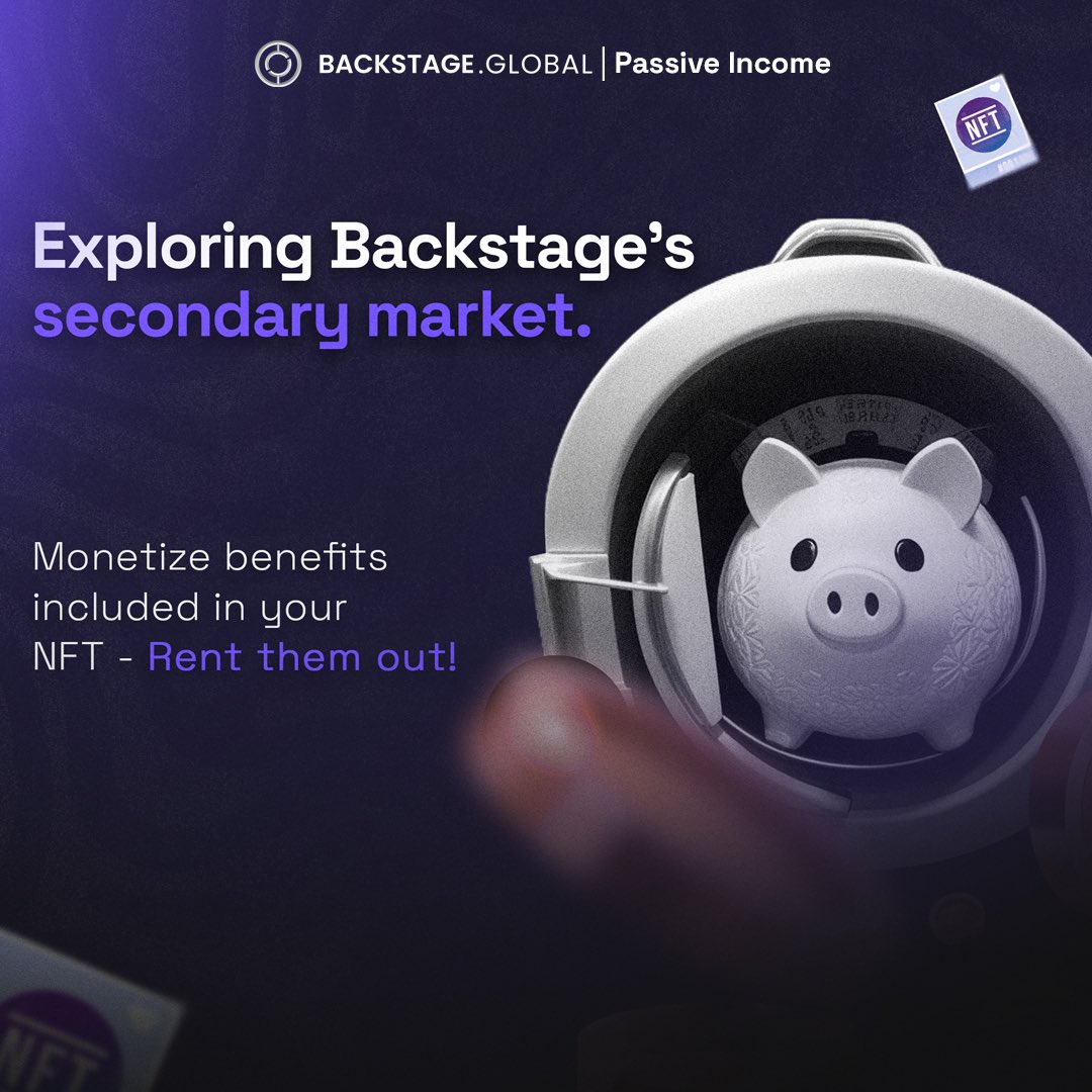 Ever wondered how you can earn passive income with a smart ticket?

Every #smartticket bought on the Backstage marketplace comes with unique benefits. Some of these benefits are available even after the event, some you can even receive in any moment just for holding the smart