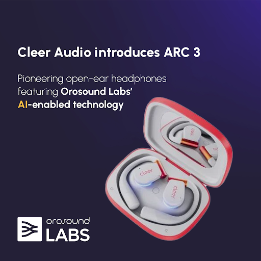 Hats off to our partner #CleerAudio for the stellar launch of the ARC 3 open-ear headphones (OWS) series!

The latest addition to their #OWS line integrates pioneering #AI #technology from Orosound Labs. 

#ANC #Cleer