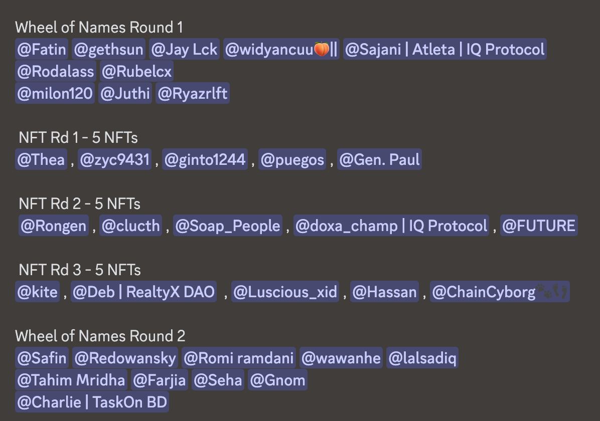 RealtyX_DAO's tweet photo. 🏆 Day 2 winners revealed! Be ready to claim your rewards! Head over to our Discord and submit a ticket 🎫
🔗 https://t.co/iy3sq6mh6H https://t.co/pXXjKOxm0w