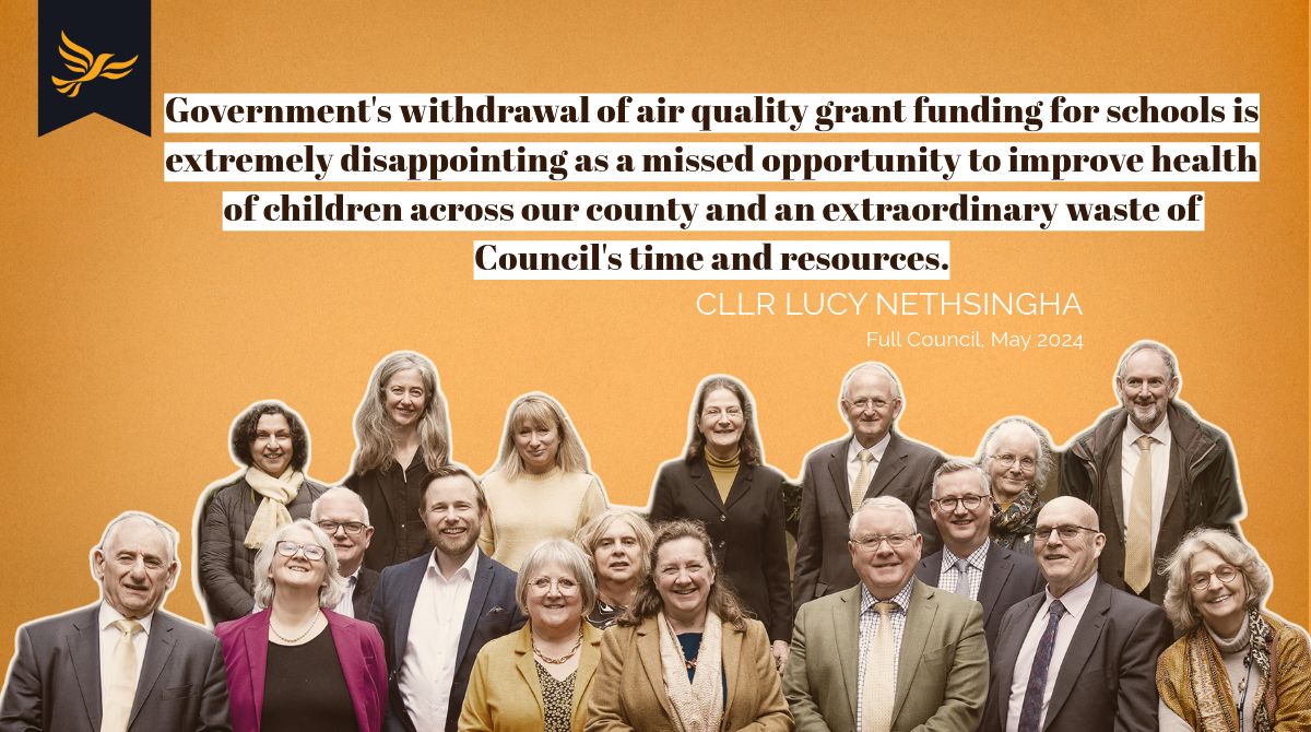 The impact of Government's u-turn on funding air quality monitoring may bring devastating consequences. Council leader Lucy Nethsingha has moved a motion to address the implication of this policy change. #airquality