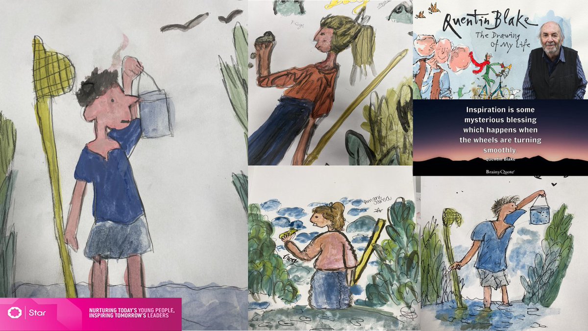 Year 7 have been exploring illustrations as part of their Art curriculum. Today they have been looking at Quentin Blake. The results are remarkable. Keep up the excellent effort Year 7! #Art #Creativity #QuentinBlake #Ambition