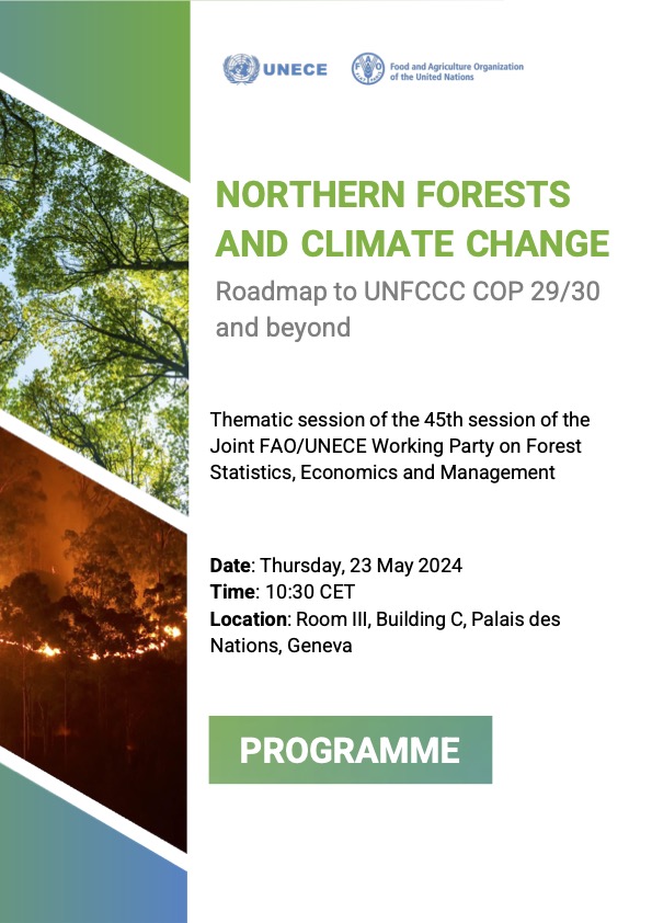 UNECEForests's tweet photo. Join us in Geneva on 23 May for an engaging discussion on the sustainable management of #Northernforests and their crucial role in addressing #climatechange 🌳🌲
Don't miss this important event ahead of #COP29 and #COP30🌍
Register today: https://t.co/NjN8OAiWcg https://t.co/yGbJtTg14j