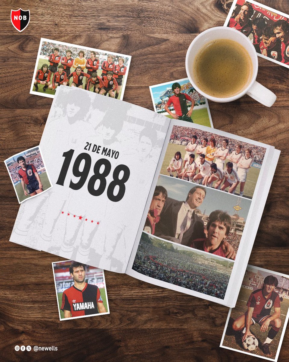 Newells's tweet photo. El campeón de todos ❤️🖤

🗓️ Un 21 de mayo de 1988, el #Newells del Piojo Yudica goleaba 6-1 a Independiente y obtenía el título con dos fechas de anticipación.

La vuelta olímpica llegaría después de una campaña excepcional, gestada por un cuerpo técnico y plantel conformado al 100% por gente nacida en el club.