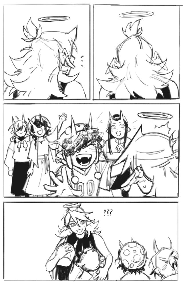quick messy comic eee (also happy birthday empanada🫶) 