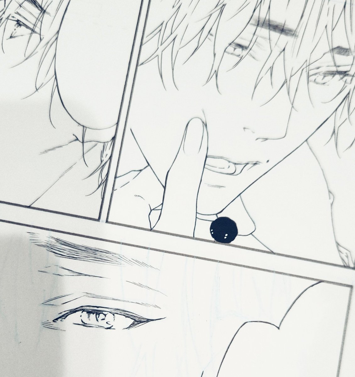 いただいたお手紙や贈り物へのお礼がなかなかあげられずすみません💦亀の歩みで不安に思われている方もいらっしゃるかもしれませんが、ひとつひとつお写真とともにご報告&amp;『ありがとう』を言わせてください𓅼

ペン入れ中にインクがこぼれて「あぁあぁぁ🙀」となった写真をそえて… 