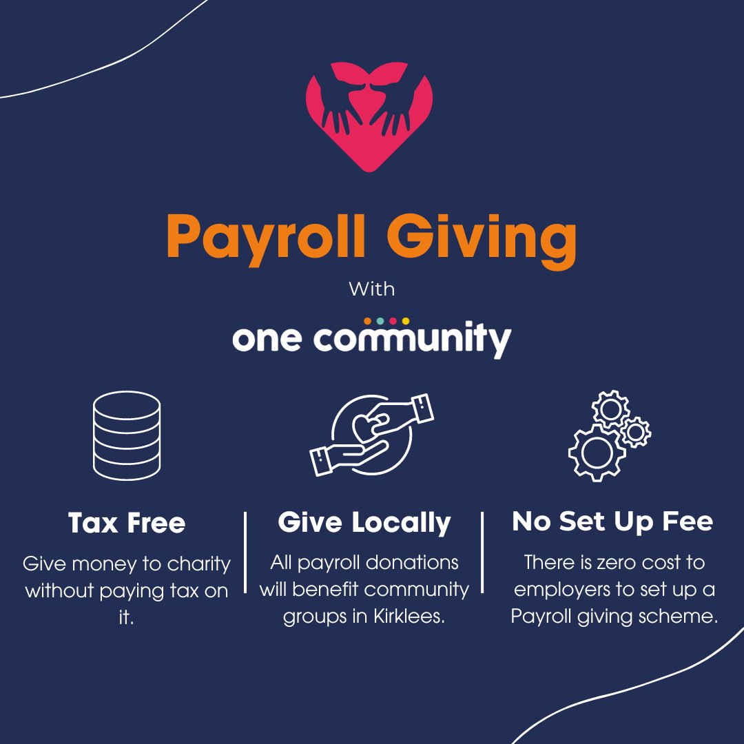 Employers, did you know you, you can help your employees in becoming local heroes. 🦸‍♀️

By setting up Payroll Giving via One Community, your employees can donate their chosen amount each month, and we'll assign it to a meaningful cause.  💙

👉 one-community.org.uk/community-givi…