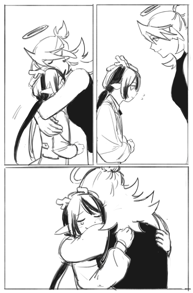 quick messy comic eee (also happy birthday empanada🫶) 