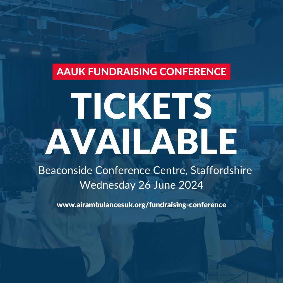 We're so excited for our Fundraising Conference taking place on Wednesday 26 June at the Beaconside Conference Centre in Staffordshire! To find out more about our Fundraising Conference or to purchase your tickets, please visit: airambulancesuk.org/fundraising-co… 🌐