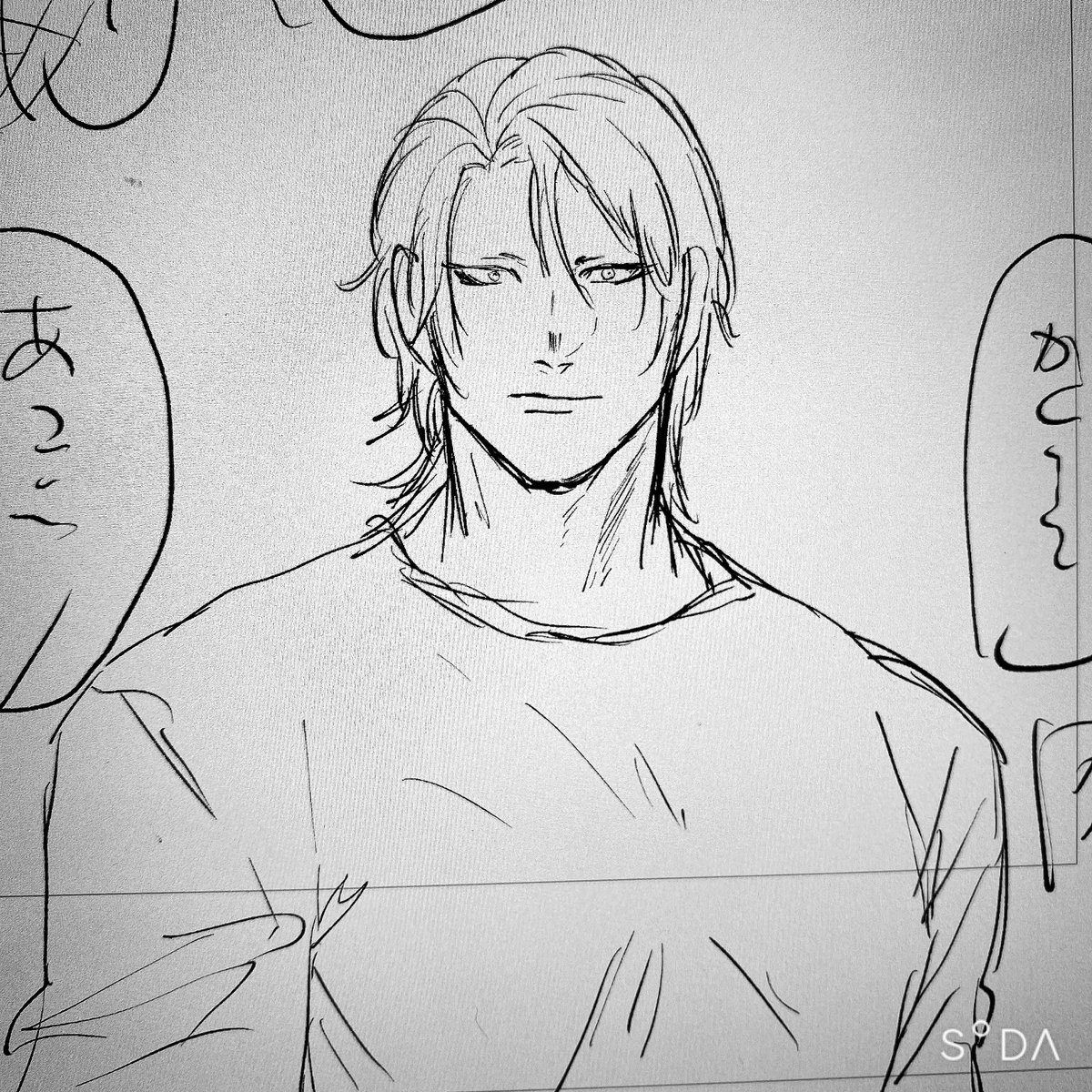 最近筋肉描くのが楽しすぎてついついデカめにしがち kdkrユーダイはどこまででかくしても許されるって勝手に思ってる…… 