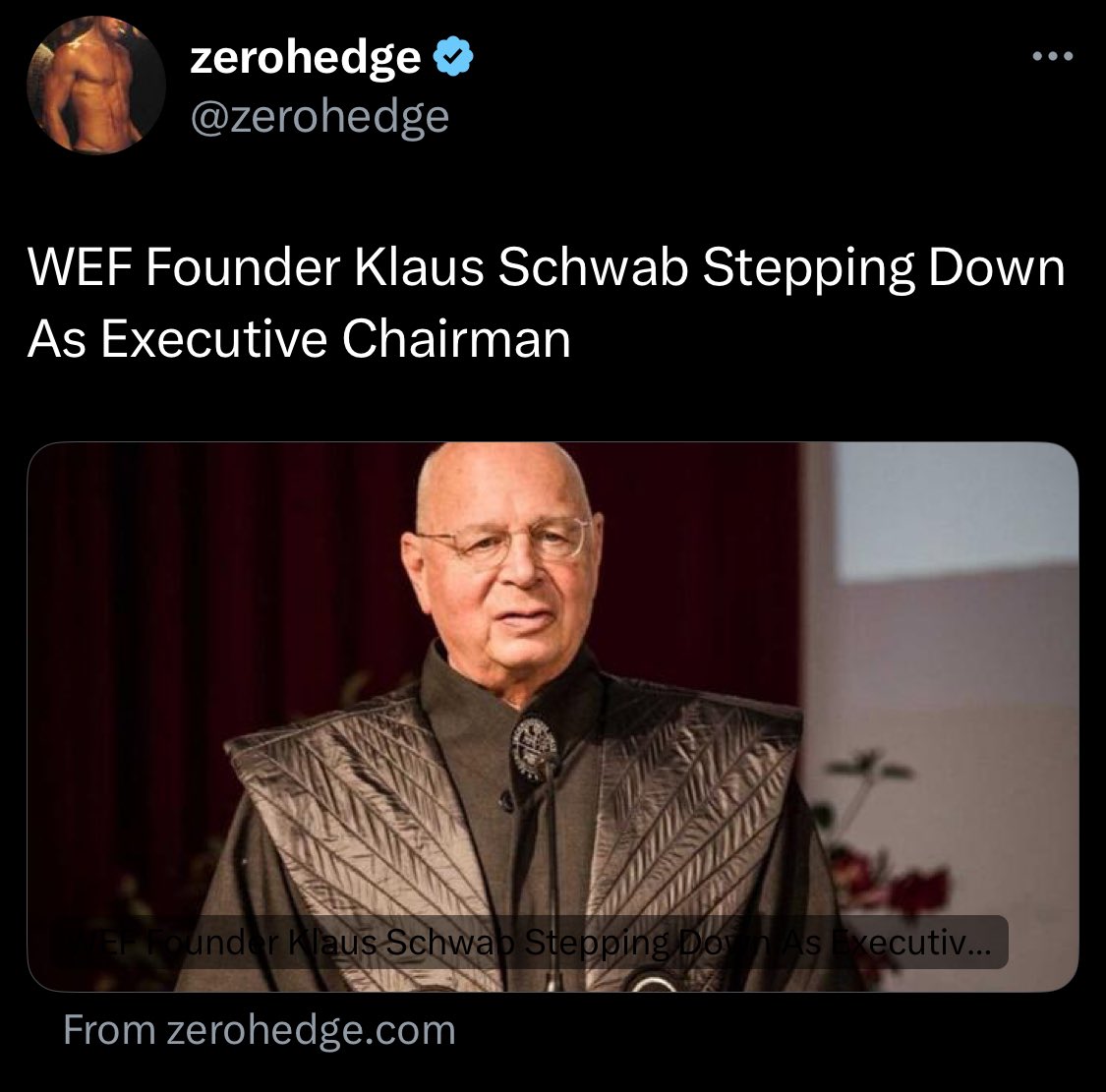 Klaus Schwab is retiring. 😢