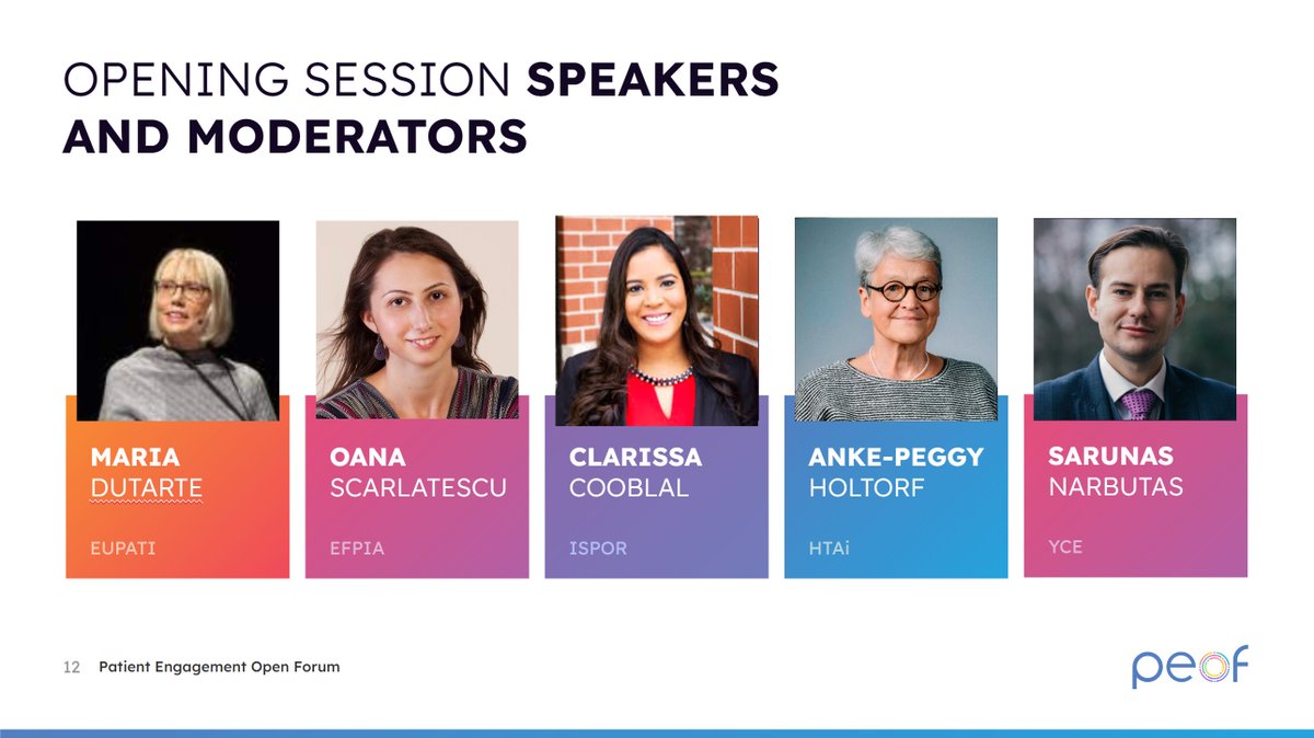 🥁 #PEOF 2024 is starting! 🗣️@anca4health, Maria Duarte, Oana Scarlatescu, Anke-Peggy Holtorf, Clarissa Cooblall, @lietuvai, @nbrooke, will open the discussions on impactful #patientengagement. 🆕Register for the live stream:tinyurl.com/PEOF-live @eupatientsforum @eupatients