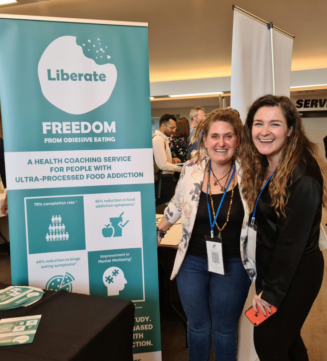 For the past 8 months, I have been working with @EllenCalteau to create and run the Liberate Food Addiction (UPFA) Program - the first pilot study of its kind! Results: 46% reduction in FA symptoms and 44% reduction in Binge Eating symptoms over 8 weeks! liberatetoday.org