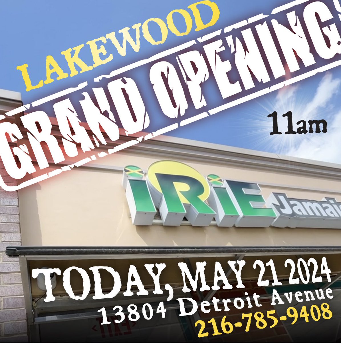 IJKCLE's tweet photo. TODAY! Tuesday May 21 @ 11am
Lakewood location Grand Opening https://t.co/JeSrFGQfAh