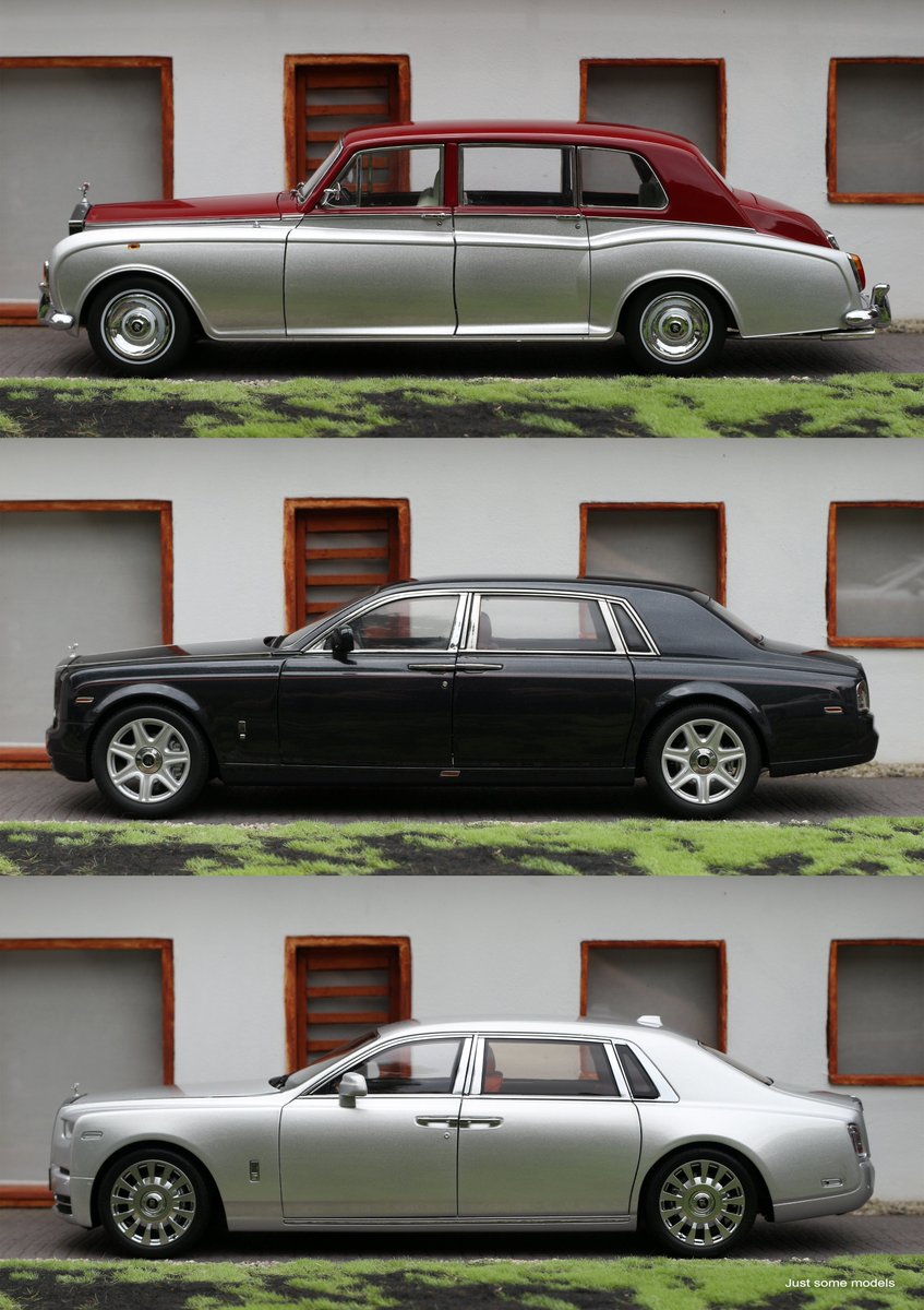 justsomemodels's tweet photo. 1:18 Rolls-Royce VI, VII, VIII.
- Rolls-Royce Phantom VI - Kyosho
- Rolls-Royce Phantom VII EWB - Kyosho
- Rolls-Royce Phantom VIII - Kengfai
#rollsroyce #phantom #pantomvi #phantomvii #phantomviii #luxury #luxurycars #118scale #diecast #modelcar #kyosho #kengfai #diorama https://t.co/lsEAP05QOo
