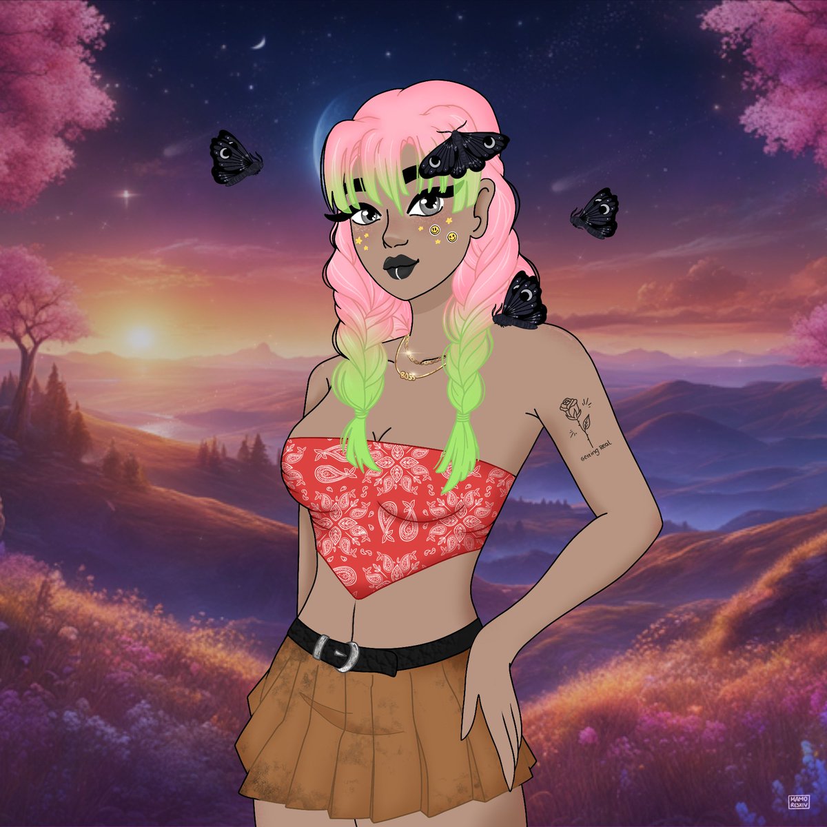 GM GM fam! 
Did you know that we have a "Getting Real" trait in our WFC Polygon Era collection?! 
YES!! This one! ✨🌹

We love the spaces @_VictoriasSCRT &amp; <a href="/mamoresxiv/">María ☾ ~ mamoresxiv</a> organize &amp; we want to continue spreading the awarness about Mental Health! 💜
Take care of yourself x